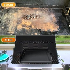 Universal Cast Iron Griddle 17″ X 13″,Stove Top Griddle for Gas Grills,Fire P…