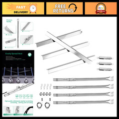 Grill Replacement Parts for 4 & 5 Burner Models – Heat Plates, Burners & Tubes