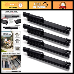 4 Pack Cast Iron Burners Replacement for Jenn-Air Gas Grill Models 720-0062, 720