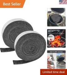 15ft Grill Gasket for Big Green Egg – Durable High Temp Self-Stick Felt 2Pcs