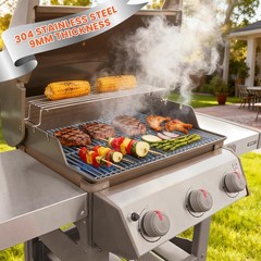 9MM Stainless Steel Grill Grates for Weber Spirit & Genesis Series – Durable Rep