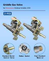 Griddle Burner Valve For Blackstone 36 Gas Grill 1554 Silver