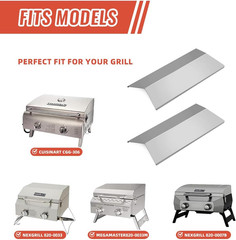 Grill Heat Plates for Cuisinart CGG-306 Nexgrill 820-0033 Megamaster 306-20133