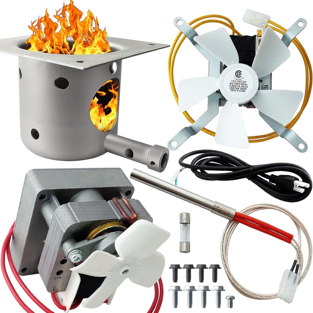 Auger Motor Induction Fan Kit Fire Burn Pot & Hot Rod Ignitor Traeger & Pit Boss