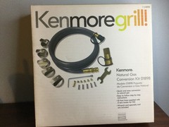 New Kenmore Grill Natural Gas Conversion Kit #10898 w/10’ hose and 5new knobs