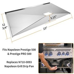 N710-0093 Grill Drip Pan for Napoleon Prestige 500 Pro 500 Phantom Prestige 5…