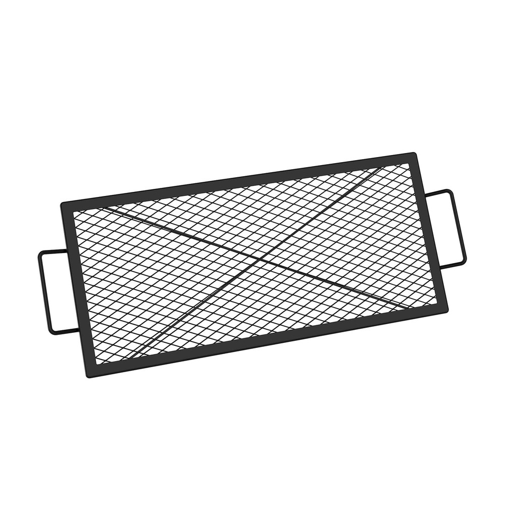 Fire Pit Grill Grate, Heavy-Duty Steel Cooking Grate with X-Marks Design for …