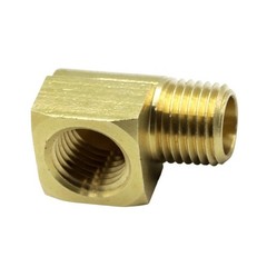 1/4 Brass 90 Deg Street Elbow Male x Female NPT for Industrial Fluid Handling