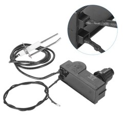 Fire Pit Ignitor Push Button Ignition Kit with 2 Outlets, Ground Wire for Fir…