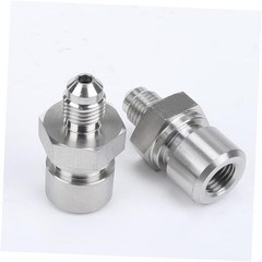 -3 AN Male to 3/8 x 24 Inverted Flare Stainless Steel 3AN to 3/8 x 24 – 2PCS