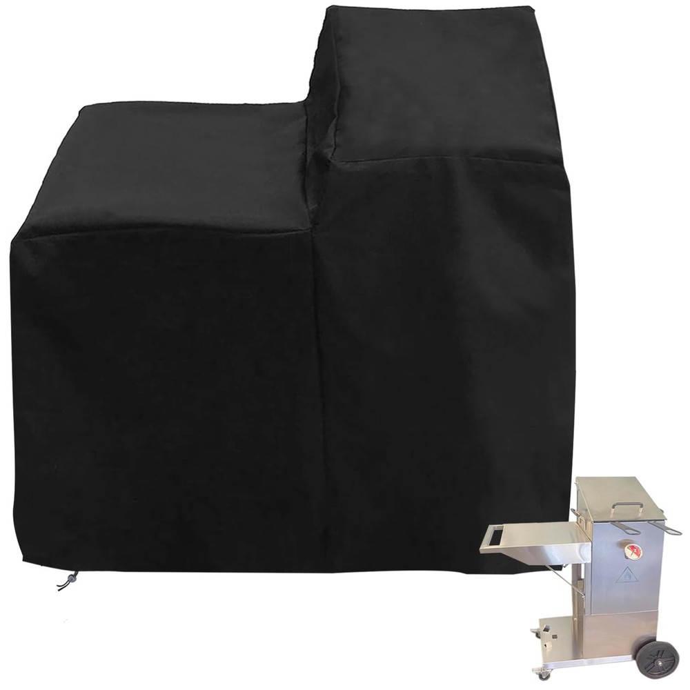 Waterproof Heavy-Duty Cover for 4 Gallon Deep Fryer with Cart & Side Shelf