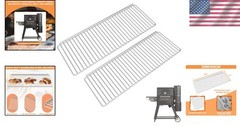 2-Pack Stainless Steel Grill Warming Rack for Masterbuilt 560 Charcoal Grill