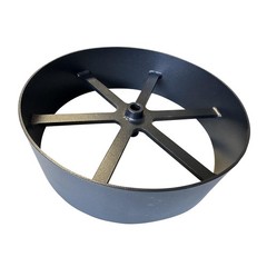 HEAVY DUTY 10″ CARRIAGE STYLE STEEL SMOKER WHEEL FOR CUSTOM BBQ PITS – FITS 1…