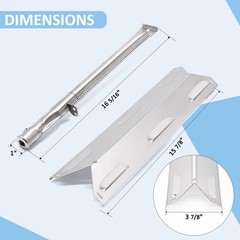 Landmann 42170 42172 966686 3 Burner Grill Heat Plates Burners Replacement