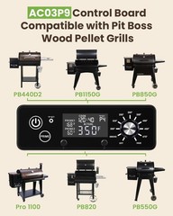 New AC03P9 Thermostat Controller Board Replacement Part for Pit Boss Pellet Gril