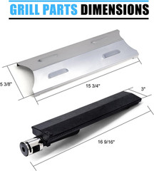 Grill Replacement Parts for BG179A Burners and Heat Plates