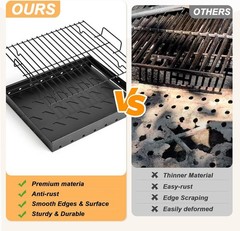 Versatile 15-28 Inch Stretchable Charcoal Tray for High-Temperature Grilling