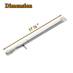 GR2210601MM00 Stainless Steel 17.5 Inch Gas Grill Burner Tube Replacement