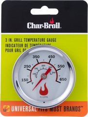Universal 3-Inch Stainless Steel Gas Grill Temperature Gauge Replaces Manual