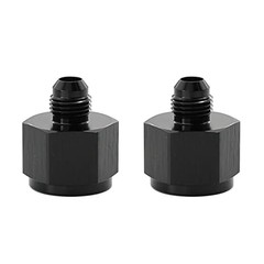 Flare Reducer Adapter Fitting Connector 6AN Female to 4AN Male Black, QTY: 2