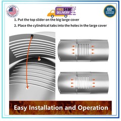 Flame Broiler Slide Kit for Pit Boss PB820 and PB850 Series Pellet Grills