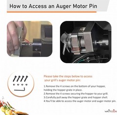 Replacement Auger Motor Shaft Nut & Bolt for Traeger/Pit Boss/Camp Chef/Z Gri…