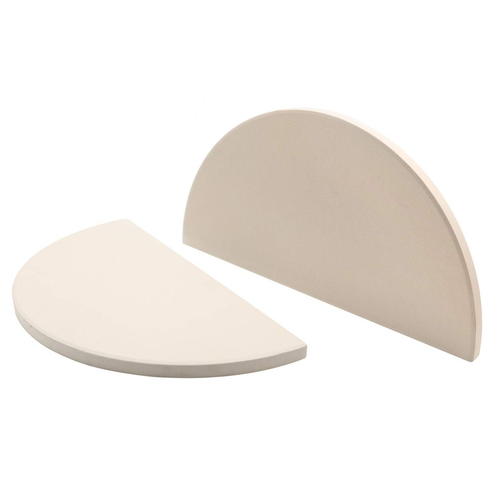 BBQ Future Ceramic Heat Deflector Plates for Kamado Joe Classic I, II, IIIᦁ