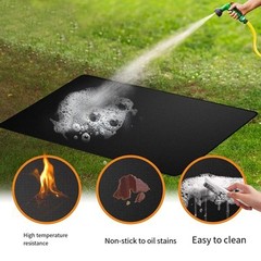 Fiberglass Fireproof Mats for Charcoal Electric Gas Grills Outdoor Safety