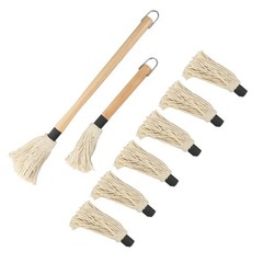 For Grilling Basting Brush with 6 Extra Replacement Heads Easy and Efficient