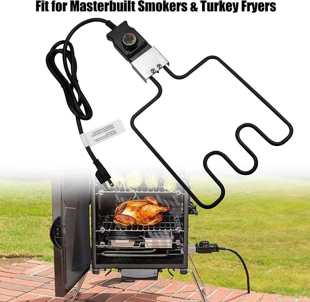 1500W Electric Smoker Grill Heating Element Replacement w/ Cord fits Masterbuilt