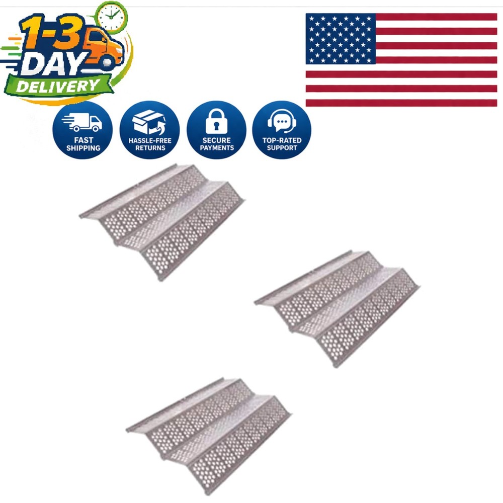 15.625″ Stainless Steel Heat Plate Replacement – 3-Pack for Outdoor Grills