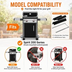 Spirit e210 Grill Parts, 18″+15.3″, For Weber 200 and II 200