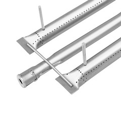 Grill Replacement Parts, 3 Pack Heat Plate Shield with 3 Pack Burner Gas