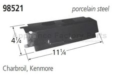 Music City Metals 98521 HEAT PLATE, PORC STL, 11.25 X 4.25