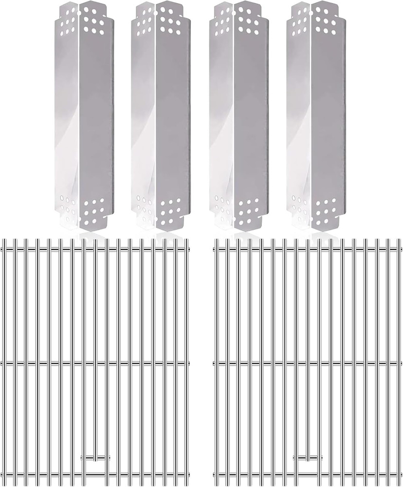 Hiorucet Grill Heat Plates & Grates for Home Depot Nexgrill 4 Burner 720-0830H,