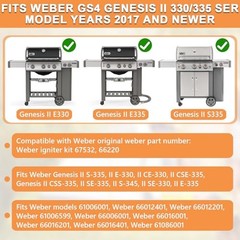 67532 Igniter Kit for Weber GS4 Genesis II 330/335 Grills for Weber 67532