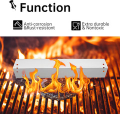 BBQ Heat Plates And Grill Hanger Brackets 18 15/16″ for Chargriller King Griller