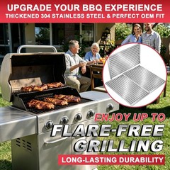 17″ Charbroil Infrared Emitter Grates 304 Stainless Steel Warp-Resistant