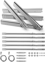 Adjustable Crossover Tube & Burners for Charbroil 5-Burner Gas Grills – 5 Pack
