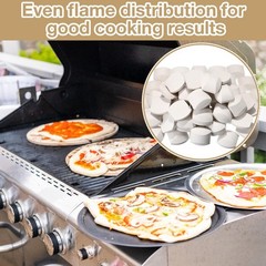 100 Pcs Ceramic Briquettes for Gas Grill, Ceramic Briquettes Grill Bricks for…