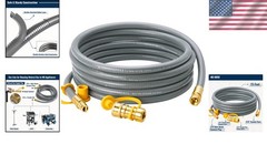Durable 15ft Natural Gas Line for Low Pressure Appliance