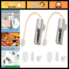 2-Pack Igniter for Samsung Gas Range Models NX58H5600SS, NX58F5500SS, NX58K9500W