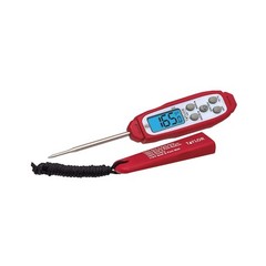 Taylor Digital Waterproof Thermometer with Bright Blue Backlight for Red