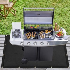 Fireproof Heat Shield Cover for Grill – 3’x10′ BBQ Mat, UV Resistant, Deck Raili