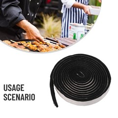 BBQ Oven Lid Gasket Tape 3MM Fire Resistant Sealing Strip for Grill Door