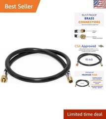 48-Inch Thermoplastic Propane Hose – Reliable RV Connection, 350 PSI Max