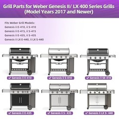 Parts Cast Iron Grill Grates for Weber Genesis II E-410 S-410 E-435 S-435 Stain