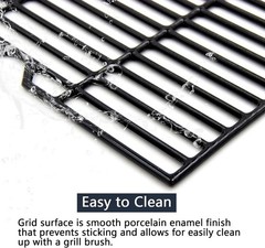 Char-Broil 463434313 Grill Grates | Polished Cast Iron 3-pk