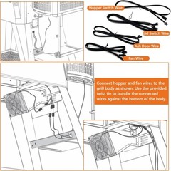 Electric Wire Kit 9904190045 For Masterbuilt Gravity 560 1050 XL MB20040122