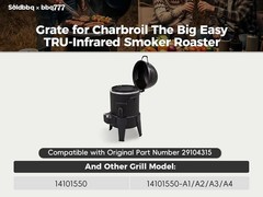 Charbroil Big Easy TRU-Infrared Grate – 15 1/4″ Porcelain Steel Cookware Upgrade